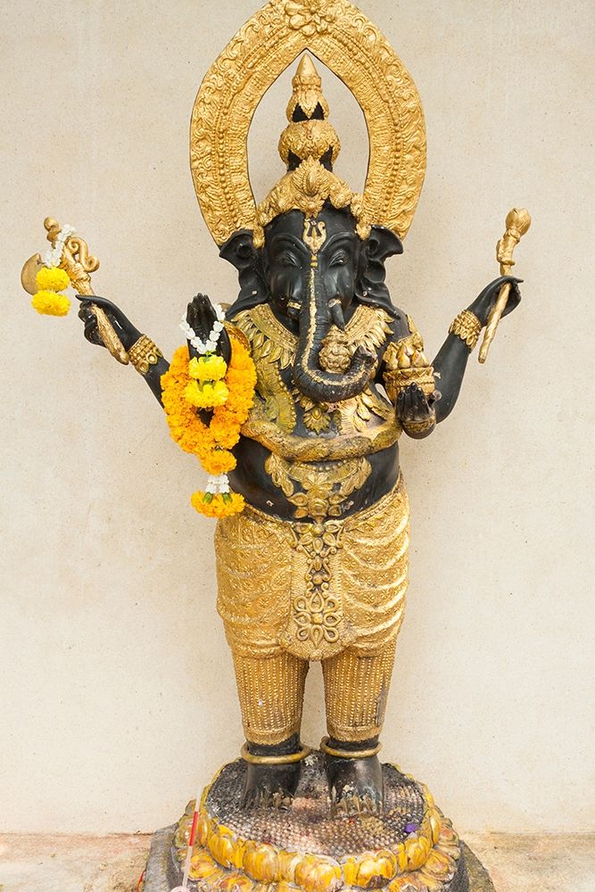 Thailand-Bangkok-Chinatown Statue of the elephant god-Ganesha